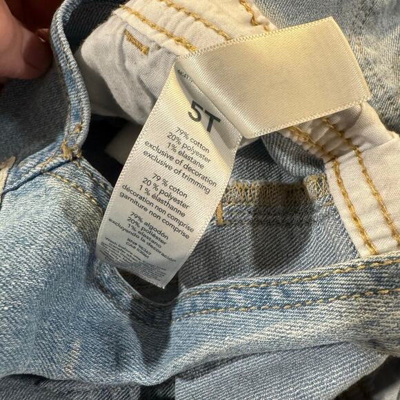 OshKosh B'gosh Toddler Girl 5T Denim Overalls - Picture 3 of 5